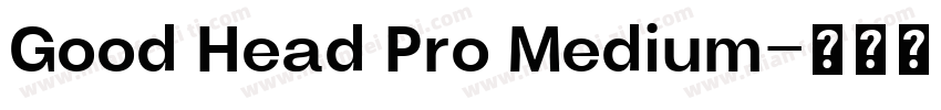 Good Head Pro Medium字体转换